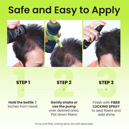 ECLIPSE Hair Fibers Medium Brown for Thinning Hair for Women & Men to Conceal Hair Loss in 15 Seconds - 100% Undetectable Hair Building Fibers, 30g