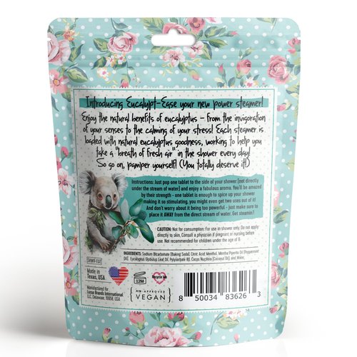 Bella & Bear Shower Steamers Eucalyptus Shower Bombs Aromatherapy, Shower Tablets - Eucalypt-Ease Shower Steamers with Essential Oils - Home Essentials Bath Bombs Tablets (7)