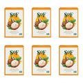 SoF Triple Milled Bar Soap - With Coconut Oil & Organic Shea Butter- Vegan & Non GMO- Free From Phthalates, Sulfates & Parabens- Shea Butter - 6 oz Bar 6 Bars