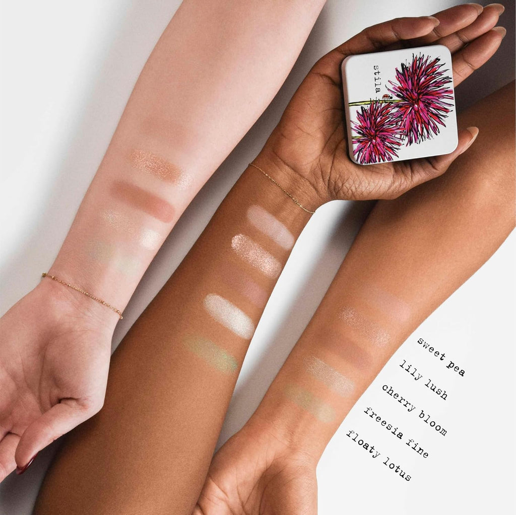 Stila Pocket Play™ Eye Shadow Palette - 5 Blendable Shades for Eyes, Face & Highlight | Travel-Friendly Compact