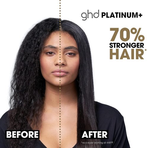 GHD Platinum+ Styler - 1" Professional Flat Iron Hair Straightener for Stronger, Shinier Hair