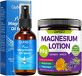 Pure Magnesium Oil Spray & Lotion Set - Unscented, Non-Greasy Relief for Sleep & Muscle Relaxation | 100% Magnesium Chloride with Arnica & Lavender