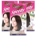 Bigen Speedy Conditioning Color Kit - 6 Medium Brown | 3 Pack for Vibrant, Long-Lasting Color