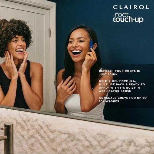 Clairol Root Touch-Up Hair Color Gel - Semi-Permanent Black Blending Formula | 2 oz Pack