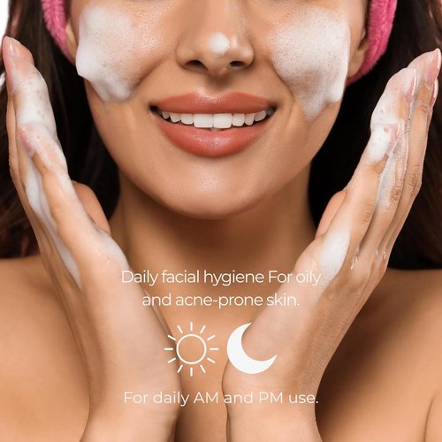Sesderma Salises Foamy Face Wash - Gentle Soap-Free Cream for Oily & Acne-Prone Skin, 8.5 fl oz