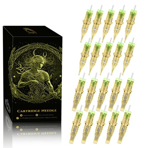 20 PCS Tattoo Cartridge Needles, 3rl Tattoo Cartridges, Tattoo Needles with Membrane Standard 3RL 5RL 7RL 9RL Pro Disposable Tattoo Needles, Round Liner Shader Magnum for Tattoo Supplies (1003RL)