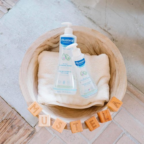 Mustela Baby Cleansing Water - No-Rinse Micellar Formula with Avocado & Aloe Vera - Gentle for Face, Body & Diaper - 1 or 2-Pack