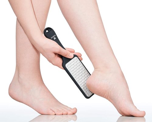 DYNESSE Premium Foot File - 3-in-1 Callus Remover Tool with Ergonomic Handle | Stainless Steel, Washable