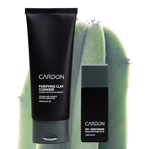 CARDON Daily Skincare Set for Men - Face Moisturizer with SPF 30 & Clay Face Wash | Perfect Gift Idea