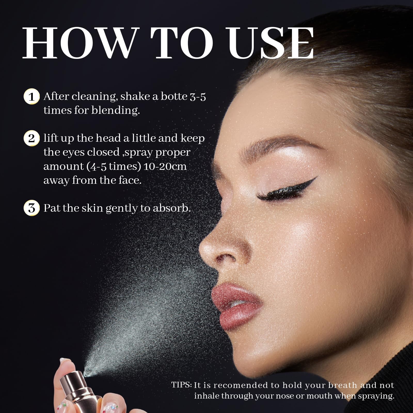 White Truffle First Spray Serum Deep Hydrating Face Mist Light-Weight Facial Mist Korean Skin Care Face Spray Serum for All Skin Types,Smooths & Firming Wrinkles - 3.38 Fl Oz.