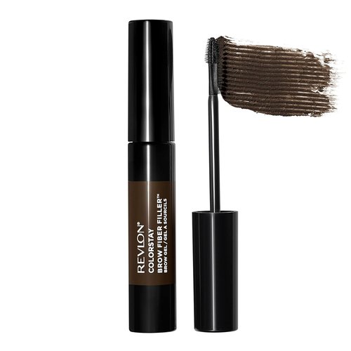 Revlon ColorStay Brow Fiber Filler - Longwearing Waterproof Eyebrow Gel, 305 Dark Brown, 0.23 fl. oz.
