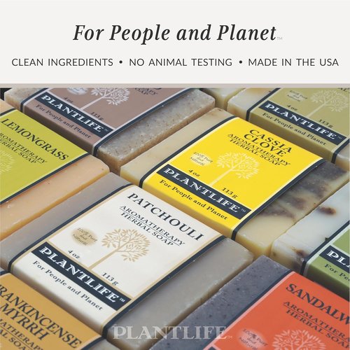 Plantlife Sandalwood Bar Soap - Moisturizing & Soothing Handcrafted Soap - 4oz Plant-Based Formula
