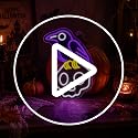 Crow Skull Neon Sign Halloween Neon Light LED Gothic Spooky Decor - Purple+Cool White+Lemon Yellow