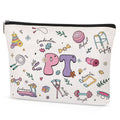 SEAOYOZO Physical Therapist Makeup Bag Gifts for Women, PT Appreciation Cosmetic Bag, Rehabilitation Therapy Zipper Pouch, Physical Therapy Accessories for Therapist, Teacher, Coworker