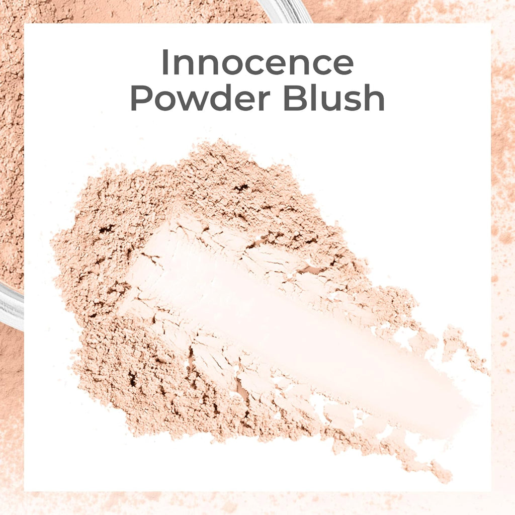 SweetFace Minerals Innocence Shade Blush - Peachy Pink Waterproof Matte Finish for a Radiant Glow (5g)