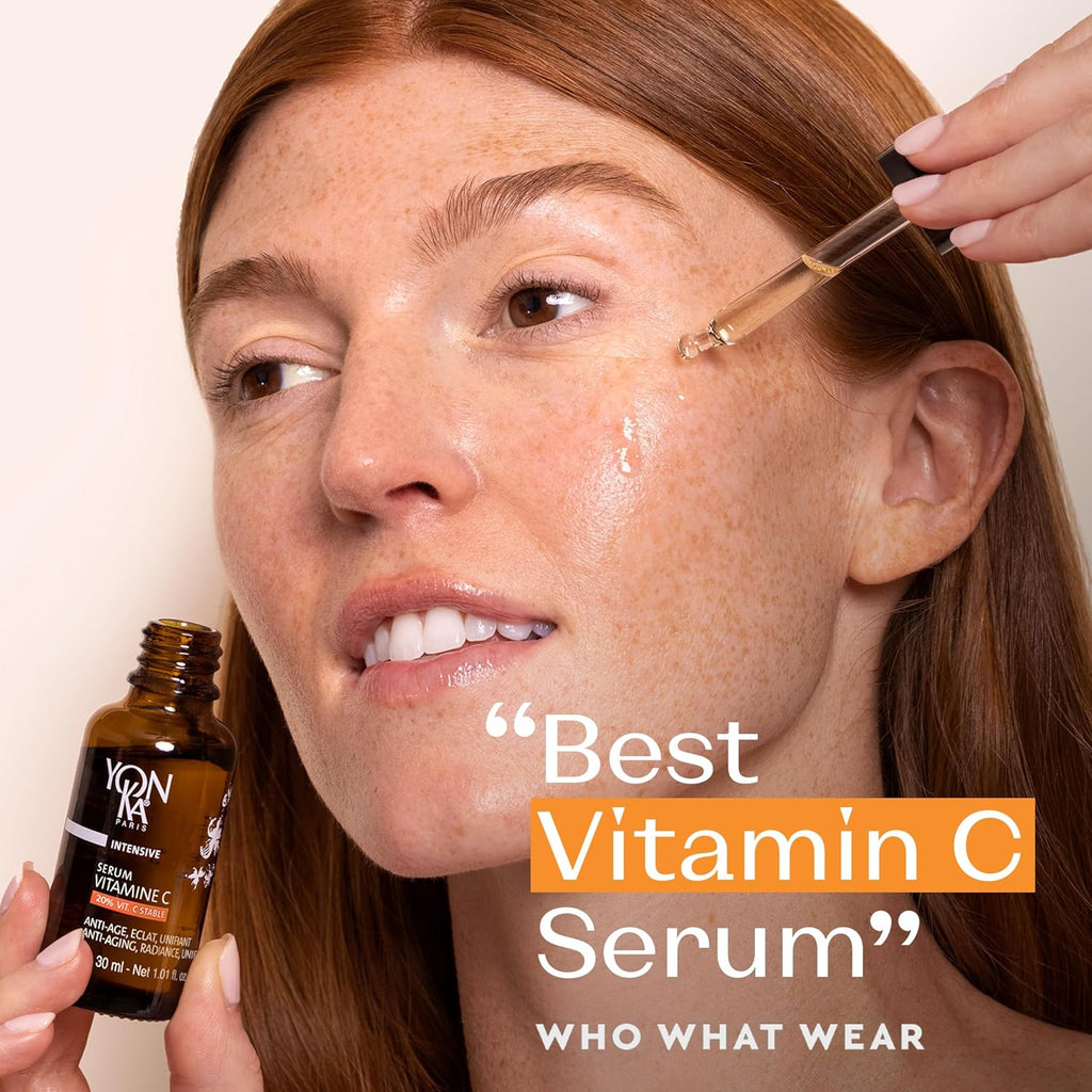 Yon-Ka 20% Vitamin C Serum - Anti-Aging Face Treatment to Even Tone & Firm Skin | 99% Natural Ingredients