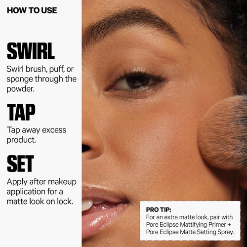 Milk Makeup Pore Eclipse Matte Setting Powder - Controls Shine & Blurs Pores for 16-Hour Wear | Talc-Free Formula