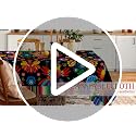 Hexagram Mexican Stripe Tablecloth 52x70 Inch Rectangular - Colorful Home Decor
