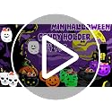 14 Pack Mini Halloween Candy Holders Ghost Pumpkin Cauldron Buckets with Candy Bags & Ties