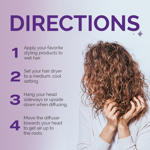 Curl Keeper Hair Diffuser - Pop-Up Silicone Attachment for Curly Hair | Travel-Friendly & Adjustable