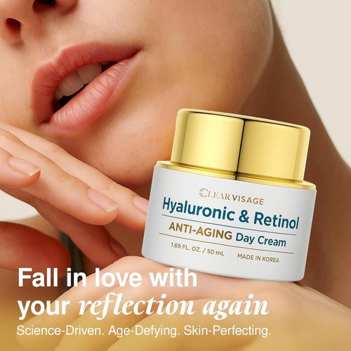 **Regine Switzerland Hyaluronic Acid & Retinol Face Moisturizer - Anti-Aging, Hydrating Formula - 1.69 Fl. Oz.**