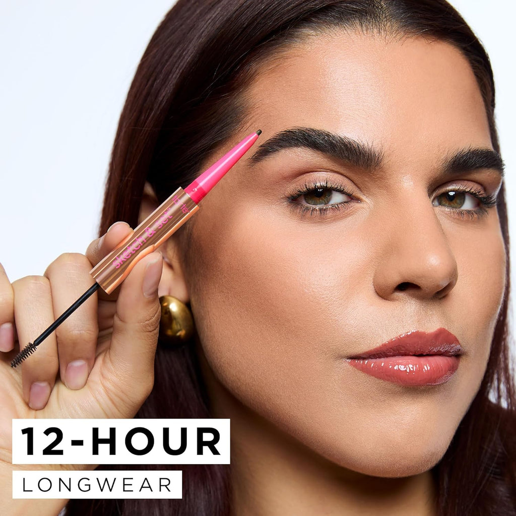Tarte Big Ego Brow Pencil & Tinted Gel - 2-in-1 Waterproof Eyebrow Solution for Fuller, Thicker Brows