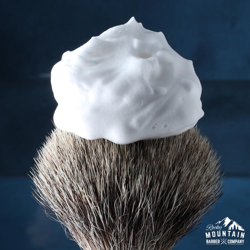 Shaving Soap Pucks for Men - 3 Pack - Traditional Wet Shave Glycerin-Based Shave Soap Bars - Made in USA For Use with Shaving Brush and Bowl - Glacial Spring Scent by Rocky Mountain Barber Company