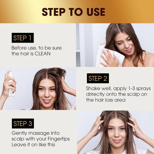Herb Hair Growth Oil Spray - Strengthen Thinning Hair & Boost Scalp Health for Women & Men