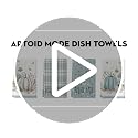 Blue Stripes Pumpkin Fall Kitchen Towels Set of 4 18x26 Inches - Artoid Mode