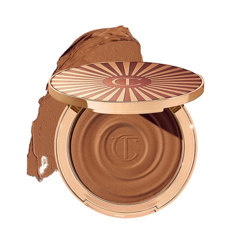 Charlotte Tilbury Beautiful Skin Bronzer - Hydrating Hyaluronic Acid & Pro Vitamin D3 for Sun-Kissed Glow | 16Hr Wear, Sweat & Humidity Proof