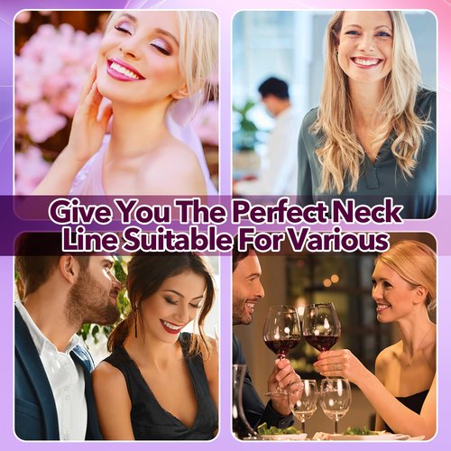 Bocello 20PCS Neck Tape Lifting Invisible, Neck Lift Tape, Reusable Face Lifting Tape Invisible, High Elastic Strips for Double Chin Ne-ck Jowls, Improve Ne-ck Lines and Wrinkles