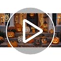 6-Pack Halloween Wooden Porch Signs Pumpkin Ghost Spider Spooky Decorations