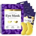 DERMORA Golden Glow Under Eye Patches - Rejuvenating Treatment for Dark Circles & Puffy Eyes | 15 Pairs