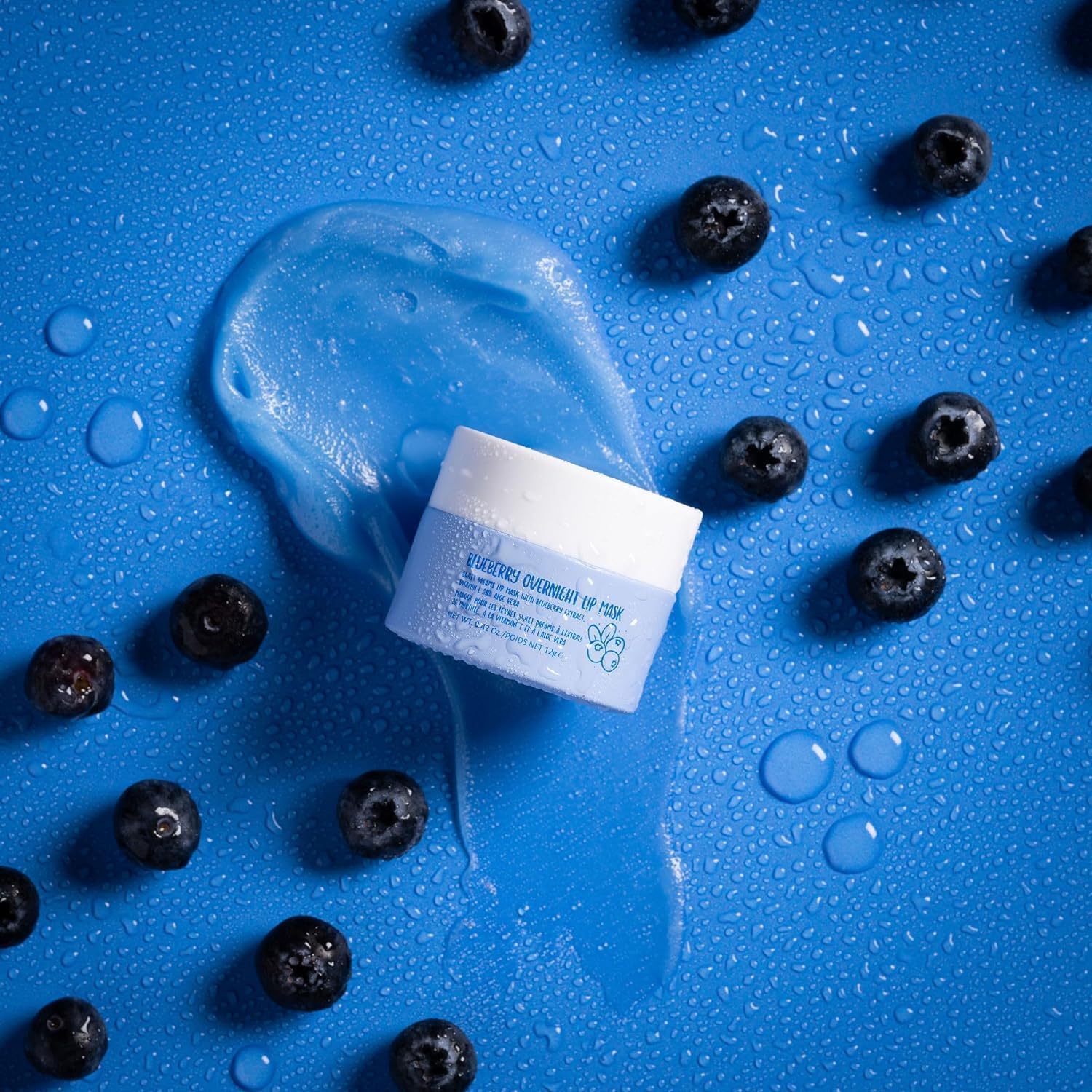 W7 Sweet Dreams Blueberry Lip Mask - Hydrating Formula with Vitamin E & Aloe Vera - 0.67 Fl Oz