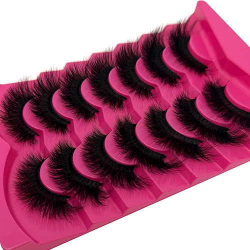 SISIYDY Faux Mink Eyelashes Fluffy Dramatic Volume Cateye Lashes Strips False 3D Soft CD Curl Fake Lashes 20MM Thick Full Mink Eyelash Pack YH-103