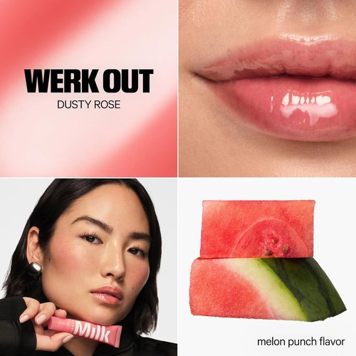 Milk Makeup Cooling Water Jelly Tint & Balm Set - Sheer Red Lip & Cheek Stain + High-Shine Gloss - Full Size 0.17 oz & 0.4 oz