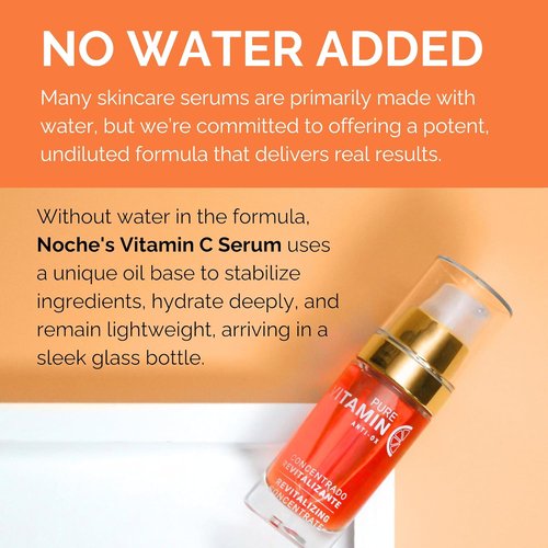 Noche Y Dia Vitamin C Serum - Anti-Aging Hydration for Mature Skin - Targets Sun Spots & Fine Lines - 30mL (1 fl oz)