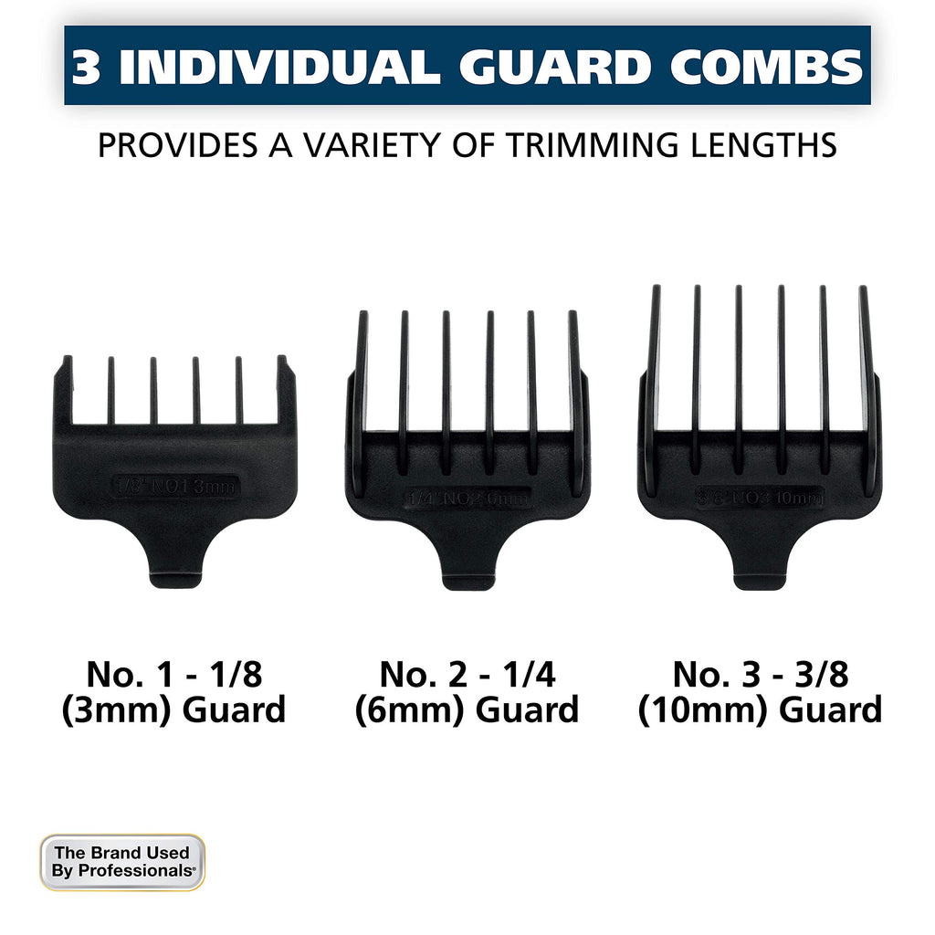 Wahl T-Pro Corded Compact Men's Beard Trimmer with Diamond Finished T Blade for Bump Free Precision Outlining, Detailing, and Trimming - Model 9307-300