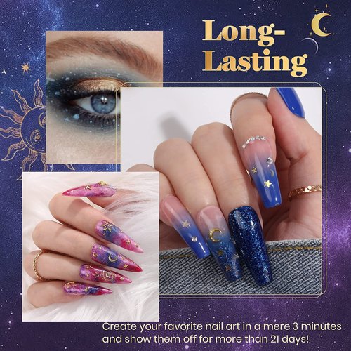 Beetles Gel Nail Polish Set Navy Blue Burgundy Purple Green Black Goloden Pink Gel Polish 20 Colors Celestial Collection Deep Color Nail polish Soak off UV LED DIY Salon Gift for Women