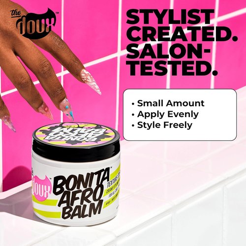 Doux Curl Defining Cream - Bonita Afro Balm Hair Moisturizer for Twist-Outs & Braid Styles | Curl Cream for Curly Hair
