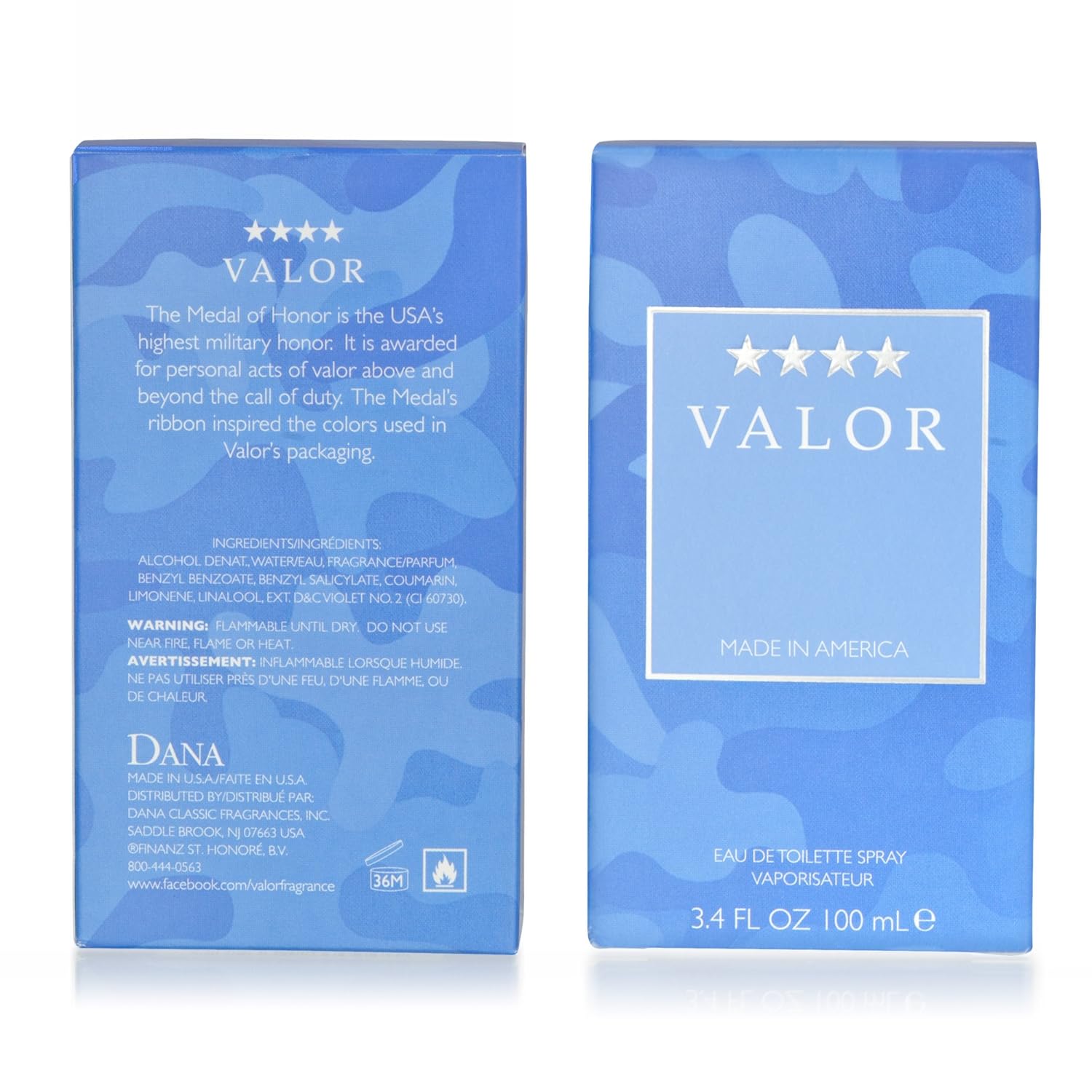Valor by Dana Eau De Toilette Spray for Men - 3.4 oz | Long-Lasting Fragrance