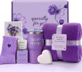Valentine's Day Gifts for Her — Women's Spa Gift Basket: Mother's Day, Birthday, Galentines, Christmas, Thanksgiving, New Mom, Get Well | Self-Care Set with Cozy Blanket, Scented Candle, Tumbler