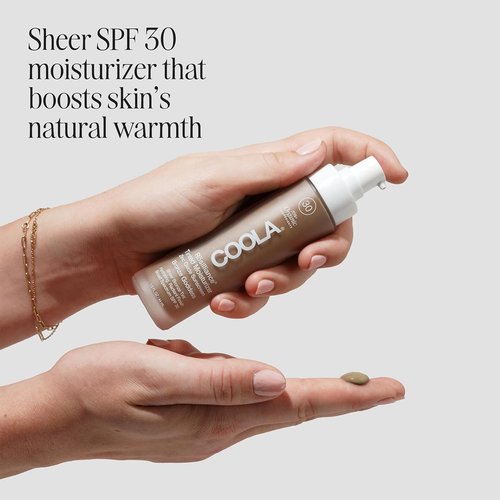 COOLA Organic Rosilliance Tinted Moisturizer - SPF 30 Protection, Dermatologist Tested, 1.5 FL Oz