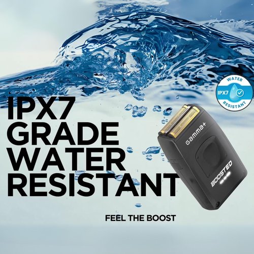 GAMMA+ Boosted Cordless Double Foil Shaver, USB-C Rechargeable with Integrated Micro Trimmer (Foil Shaver)