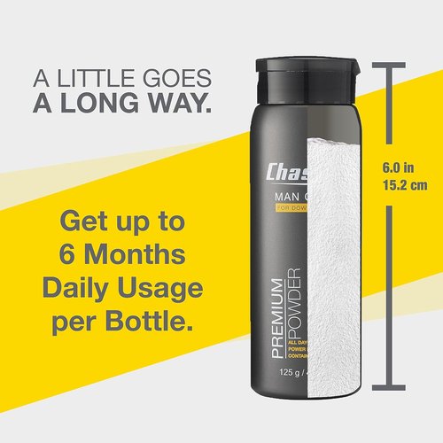 Chassis Ice Max Premium Body Powder - Natural Deodorant with 10X Cooling Sensation | Anti-Chafing Formula
