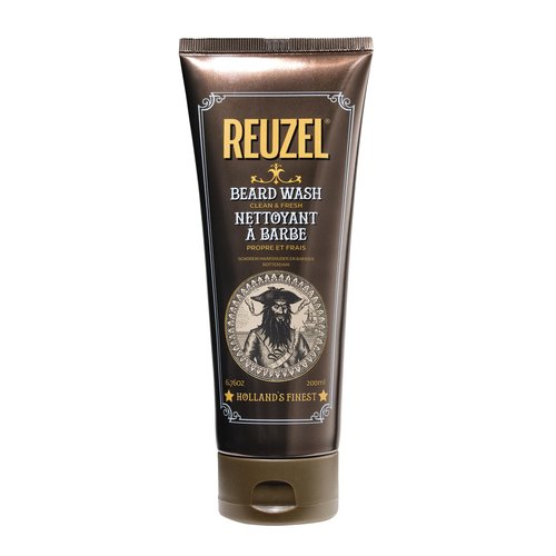 REUZEL Clean & Fresh Beard Wash, Softens Beard, Cleanses and Moisturizes, Gentle, Non-Comedogenic, Vegan Formula, Light Citrus Mint Scent, For All Skin Types, 6.76 oz