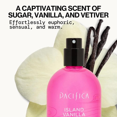 Pacifica Island Vanilla Spray Perfume - 2 Ounce | Long-Lasting Fragrance for Everyday Use