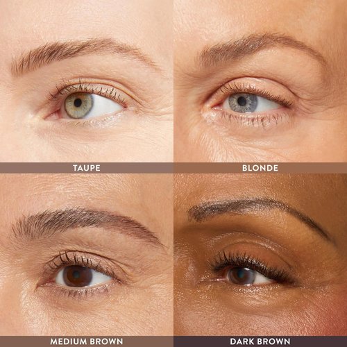 Laura Geller New York INKcredible Waterproof Brow Pencil - Long-Lasting Eyebrow Filler with Spoolie Brush (04 Dark Brown)