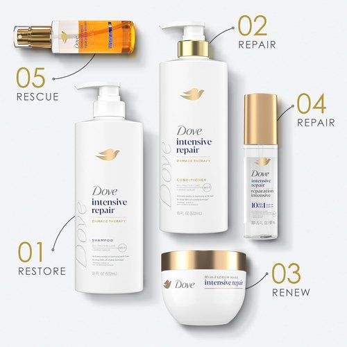 Dove Intensive Repair Amino Serum - Bio-Protein Care Technology for Damaged Hair | 3.3 oz