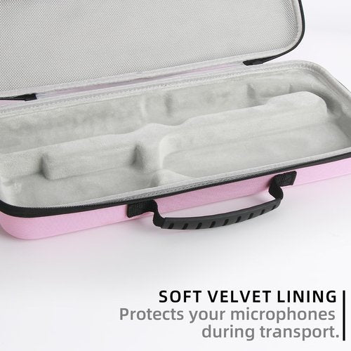 Guganas Hard travel Case Compatible with Dyson Airstrait Straightener, Carrying storage Bag for Airstrait HT01. (Pink)